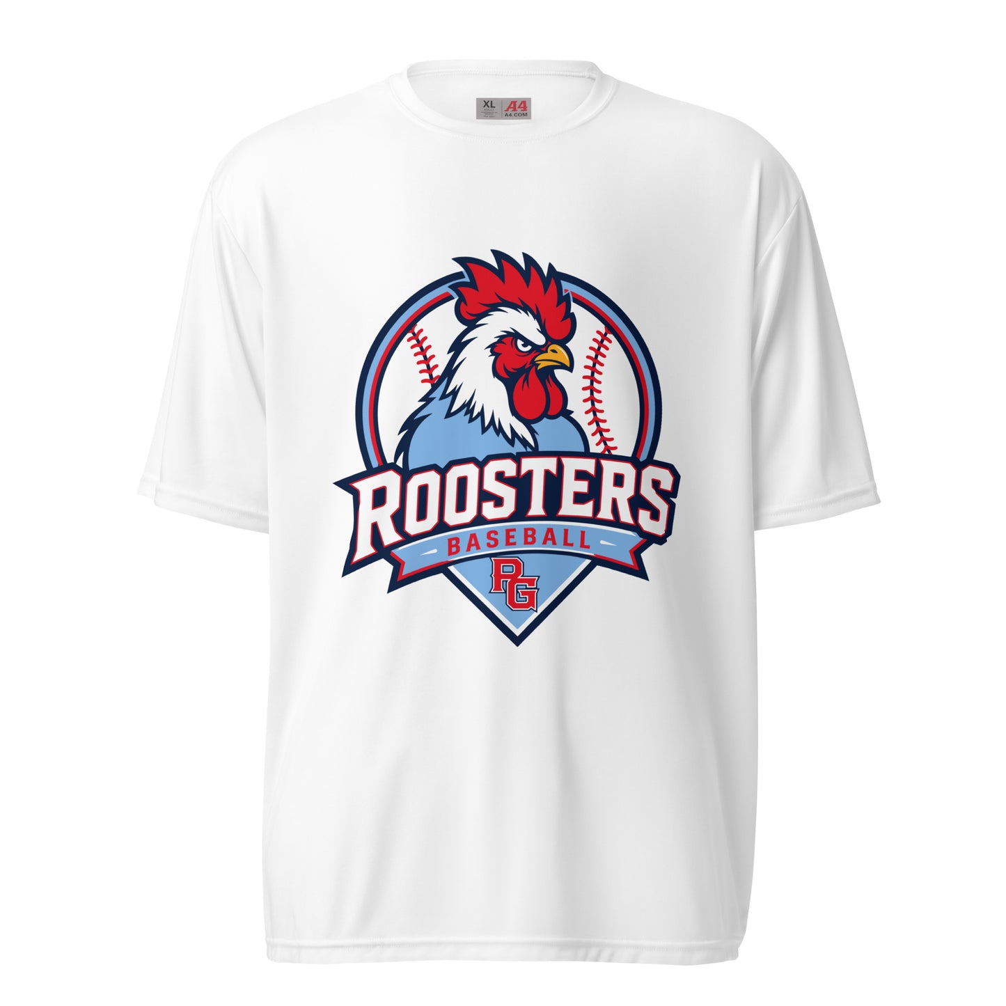 Active | Moisture Wicking Shirt | Rooster Nation | Athletic Crest Logo