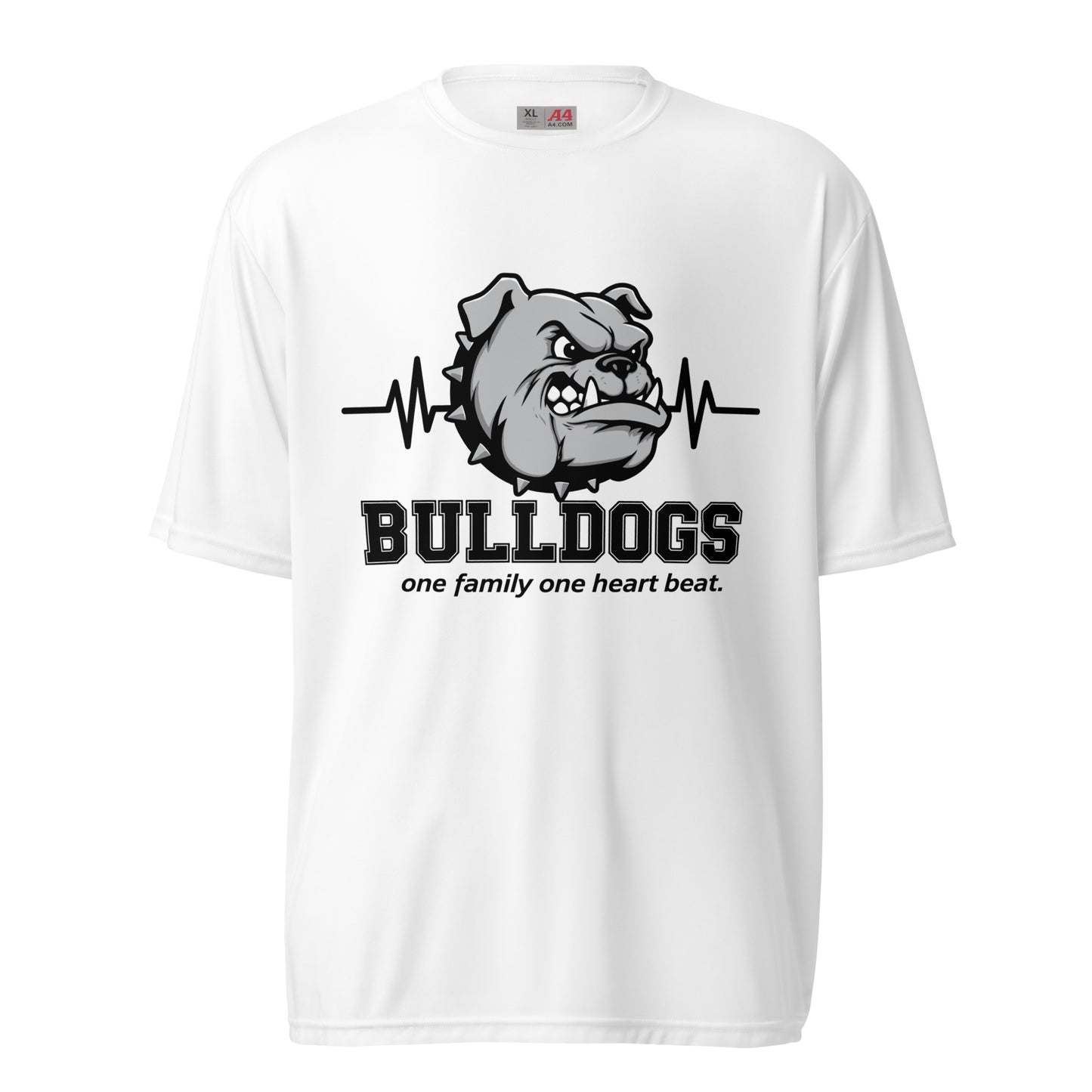 Active | Moisture Wicking Shirt | Celina Recreational Football Black | Bulldogs Crest Logo