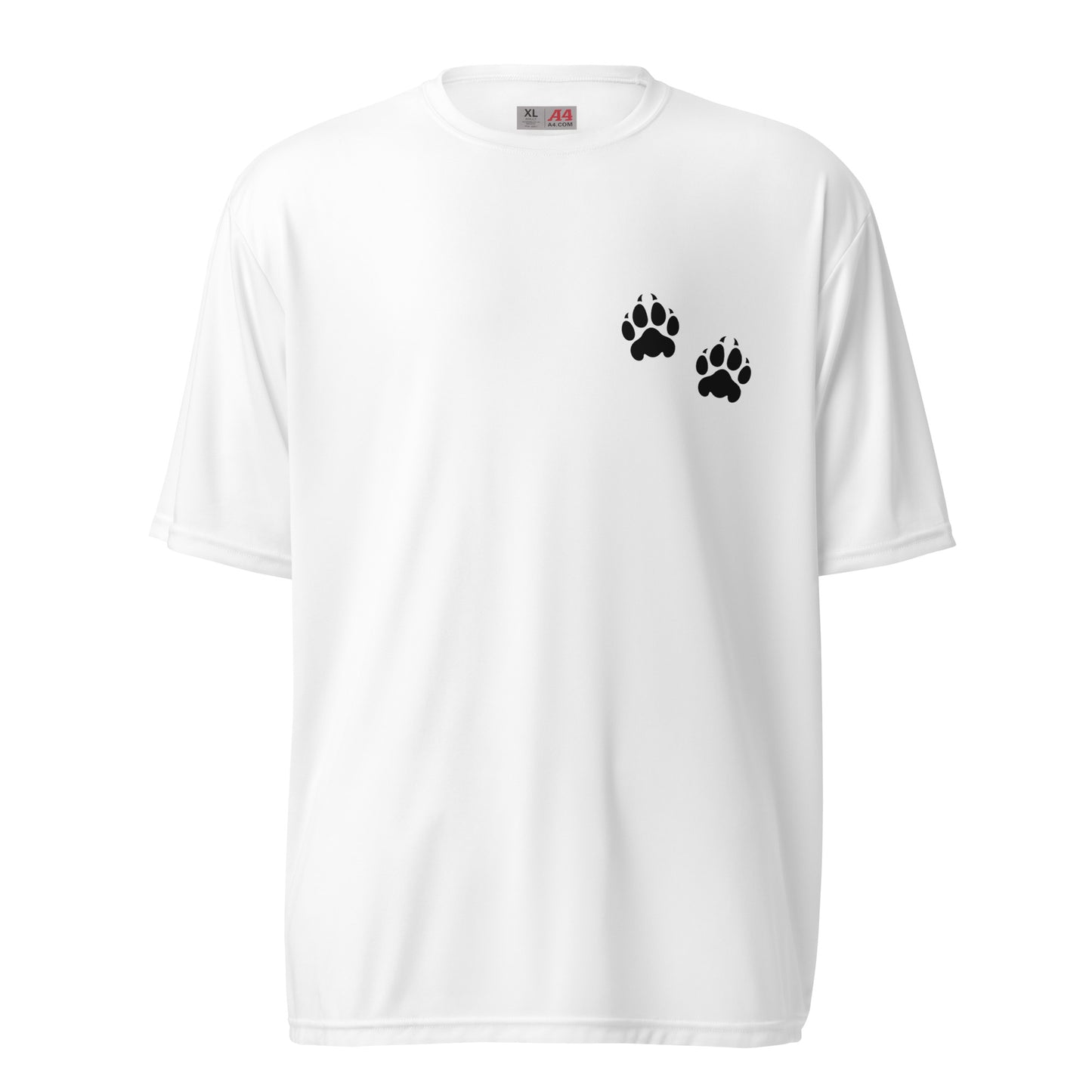 Active | Moisture Wicking Shirt | Orange Wave Marching Band | Paw Mark Logo