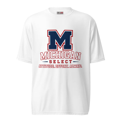 Active | Moisture Wicking Shirt | Michigan Select Baseball | Crest Logo