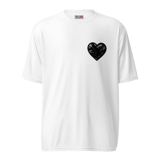 Active | Moisture Wicking Shirt | Obsidian Heartbeat | Heart Crest Logo