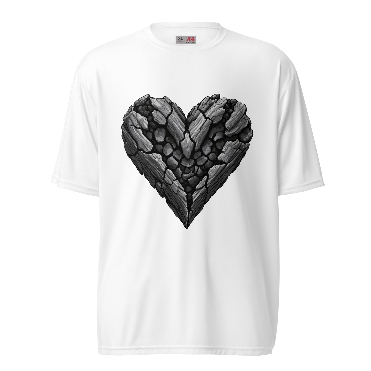 Active | Moisture Wicking Shirt | Obsidian Heartbeat | Emblem Logo