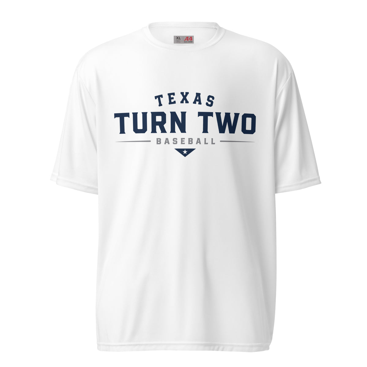 Active | Moisture Wicking Shirt | Texas Turn Two Baseball | Modern Script Logo