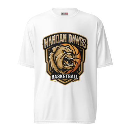 Active | Moisture Wicking Shirt | Mandan Dawgs Basketball | Shield Logo