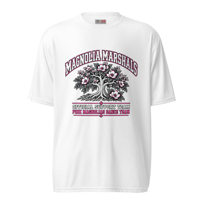 Active | Moisture Wicking Shirt | Pink Magnolias Dance | Crest Logo