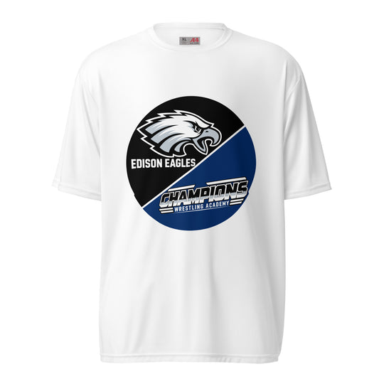 Active | Moisture Wicking Shirt | Edison Eagles/CWA Wrestling | Badge Logo