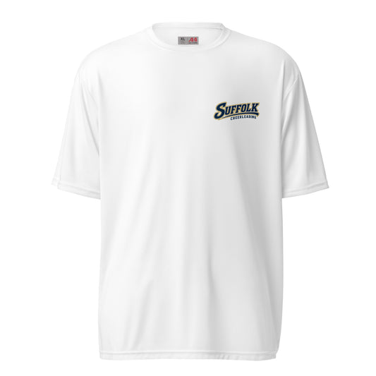 Active | Moisture Wicking Shirt | Suffolk University Cheerleading | Athletics Logo