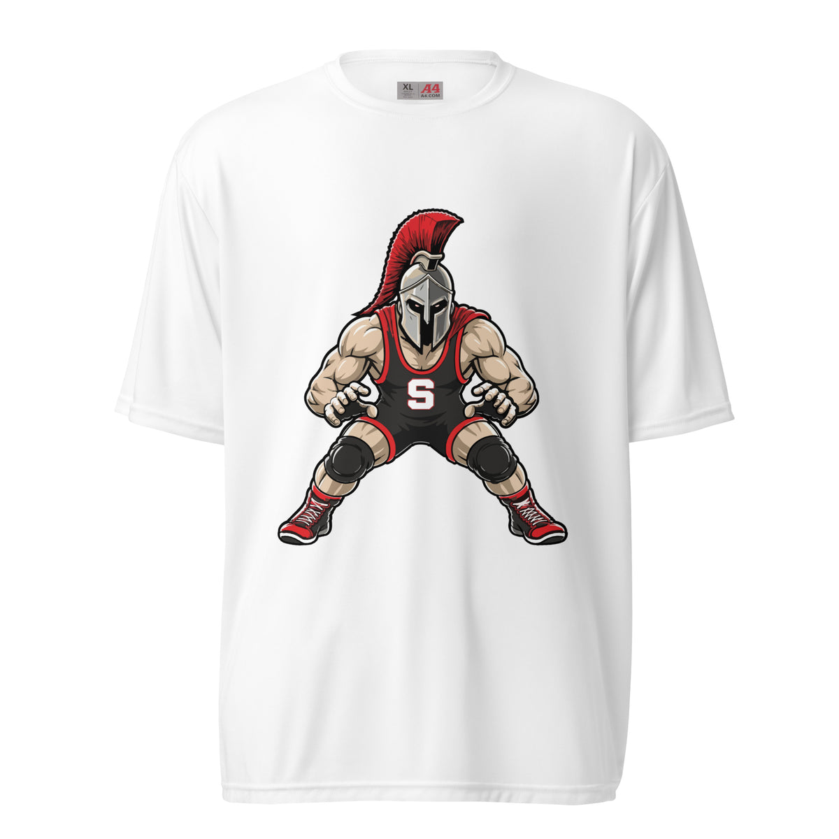 Active | Moisture Wicking Shirt | Spartan Wrestling Club | Mascot Logo
