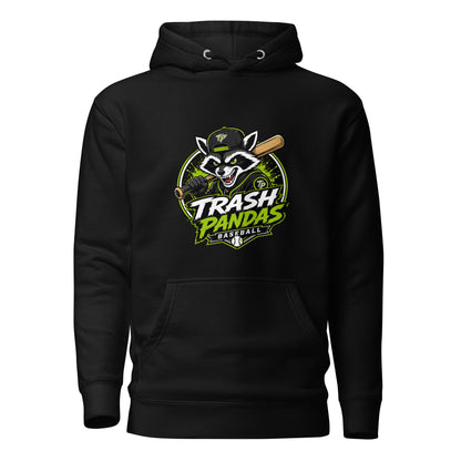 Performance | Hoodie | Trash Pandas Baseball Organization | Mascot Logo