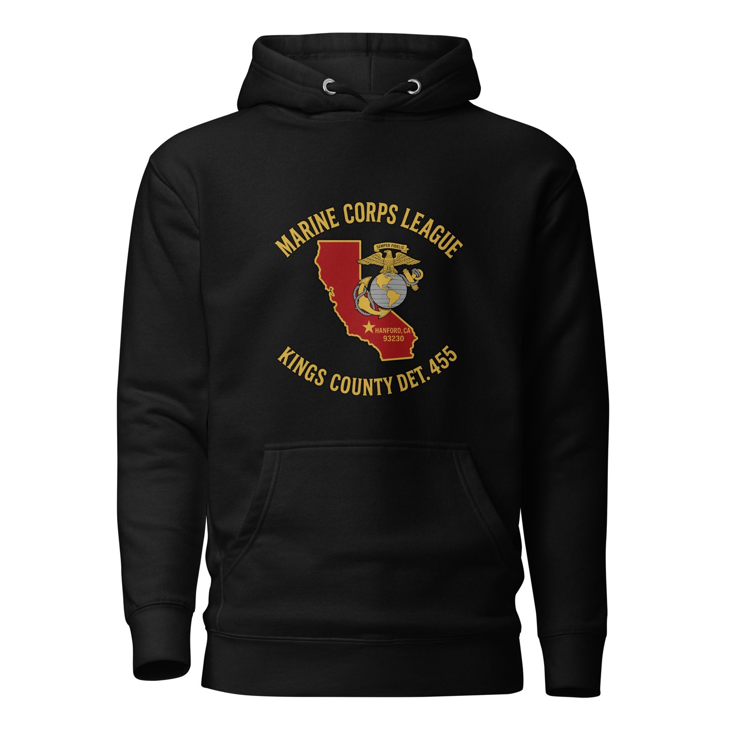 Performance | Hoodie | Marine Corps League kings County Det 455 | Crest Logo