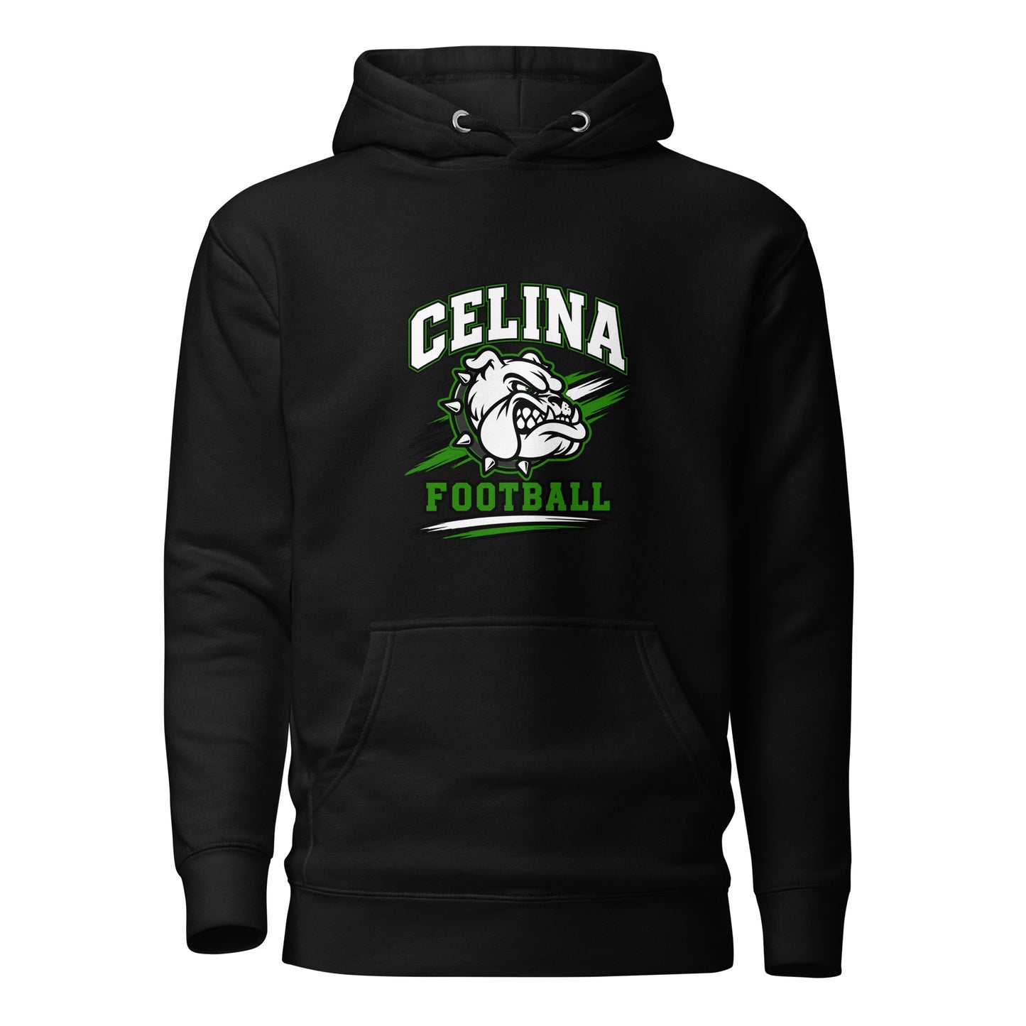 Performance | Hoodie | Celina Black Football | Emblem Logo