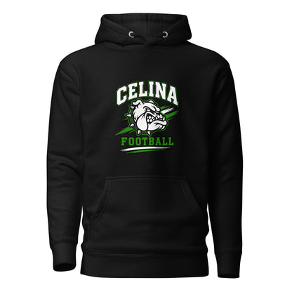 Performance | Hoodie | Celina Black Football | Emblem Logo