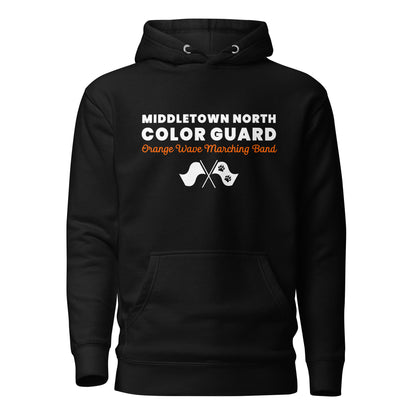 Performance | Hoodie | Orange Wave Marching Band | Modern Script Logo