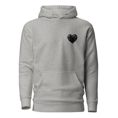 Performance | Hoodie | Obsidian Heartbeat | Heart Crest Logo