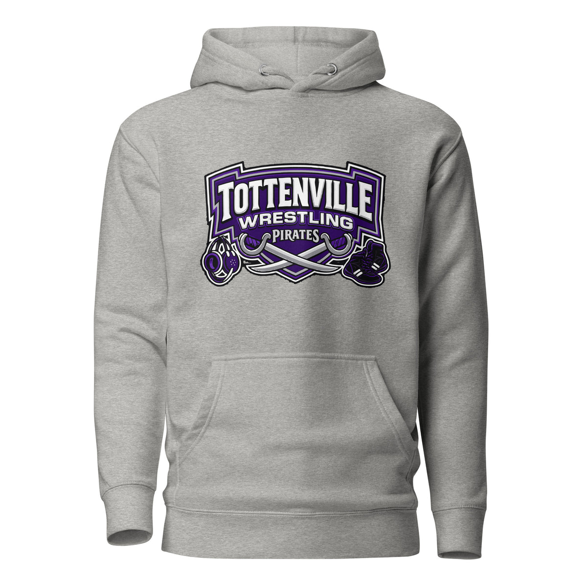 Performance | Hoodie | Tottenville wrestling club | Vanguard Logo
