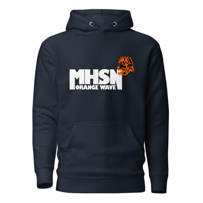 Performance | Hoodie | Orange Wave Marching Band | Crest Logo