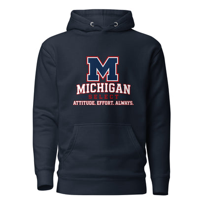 Performance | Hoodie | Michigan Select Baseball | Crest Logo