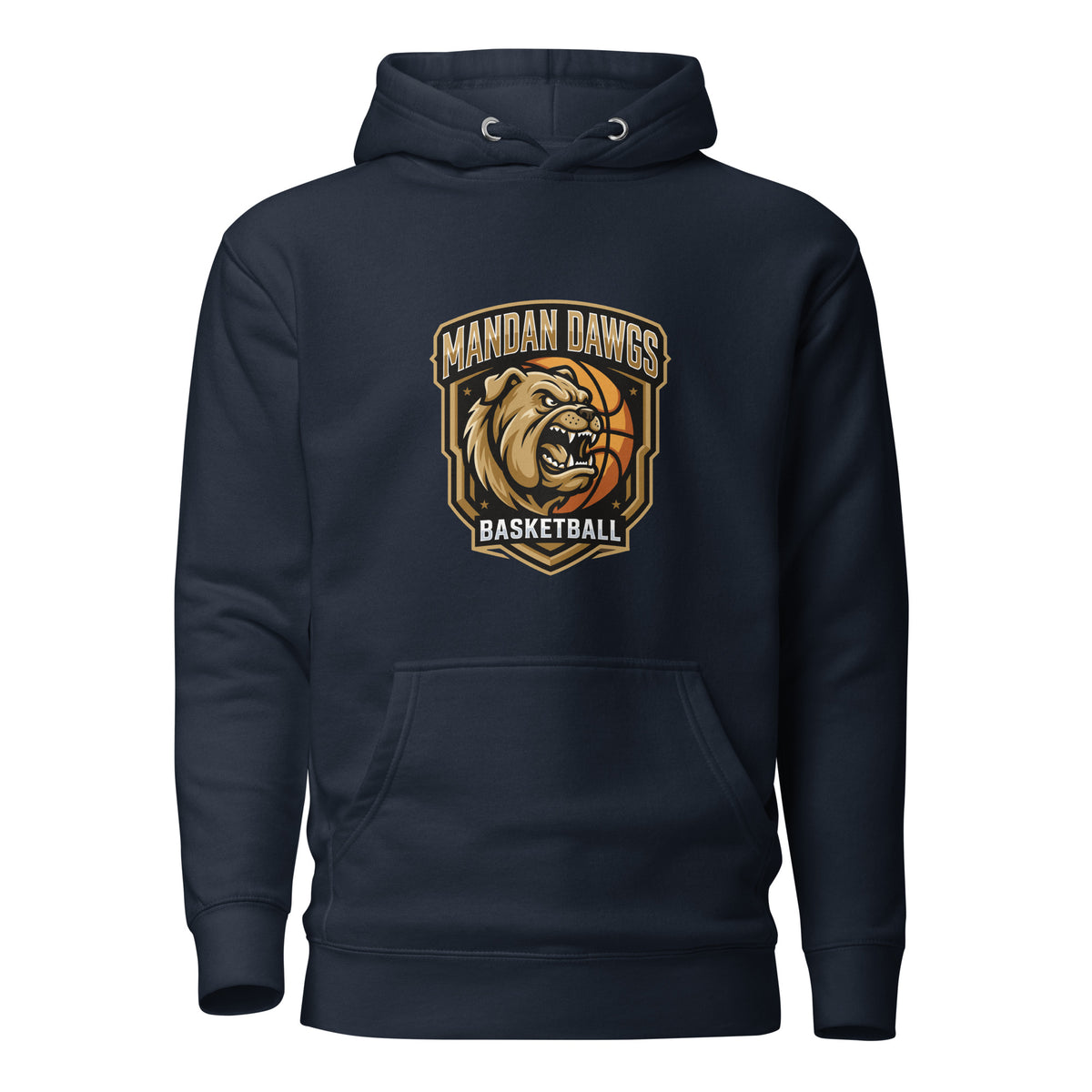 Performance | Hoodie | Mandan Dawgs Basketball | Shield Logo
