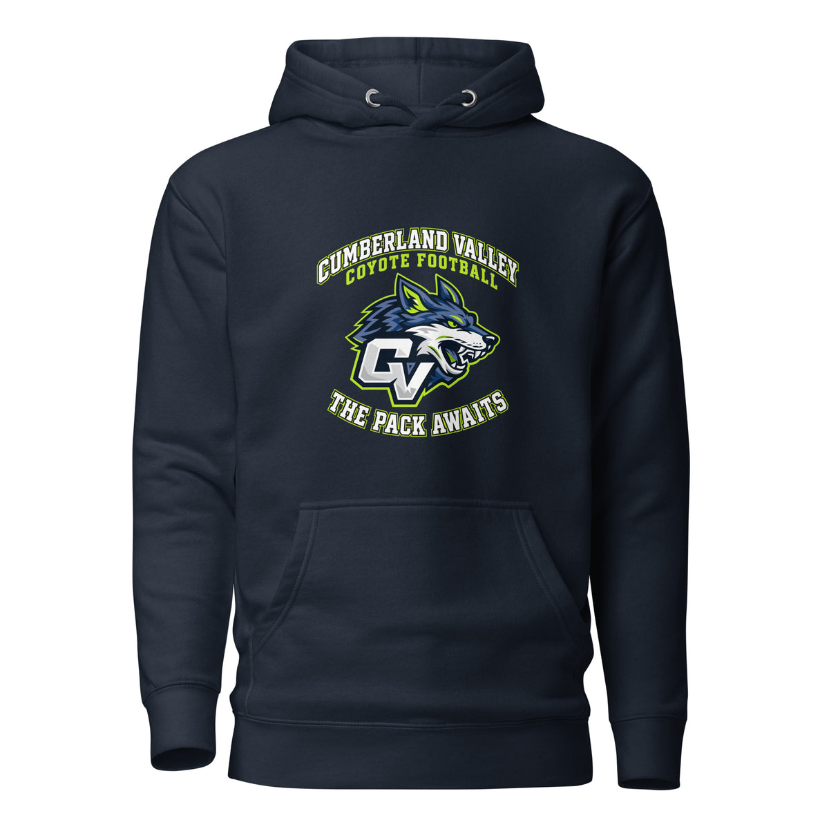 Performance | Hoodie | Cumberland Valley Coyotes Football | Emblem Logo