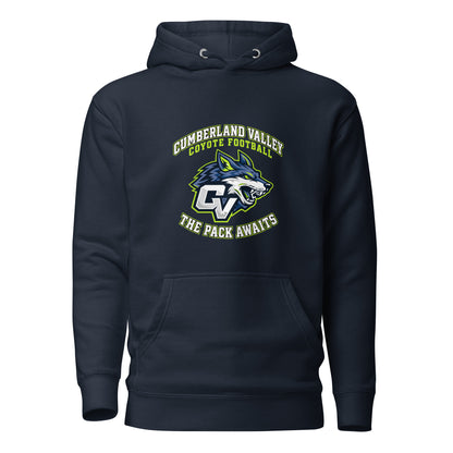 Performance | Hoodie | Cumberland Valley Coyotes Football | Emblem Logo