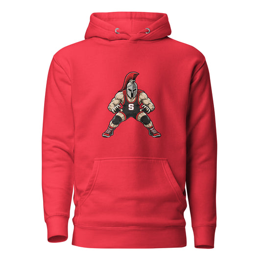 Performance | Hoodie | Spartan Wrestling Club | Mascot Logo