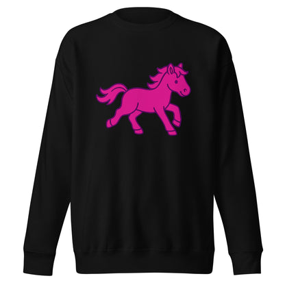 Performance | Crewneck | Pink Pony Athletic Club | Mascot Logo