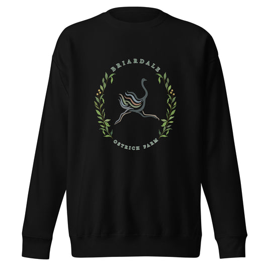 Performance | Crewneck | Briardale Ostrich Farm | Crest Logo