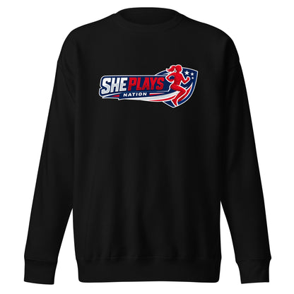 Performance | Crewneck | She Plays Nation | Crest Logo