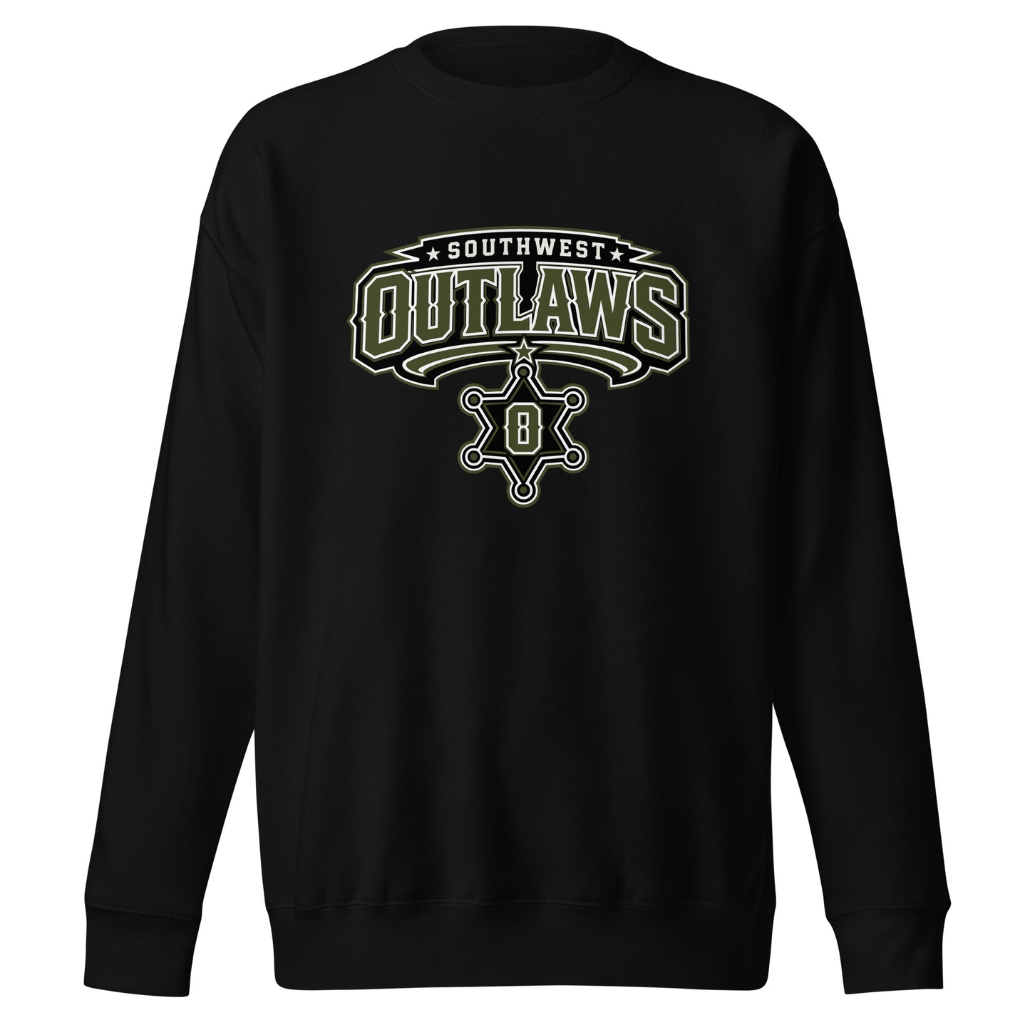 Performance | Crewneck | Southwest Outlaws | Frontier Athletics Logo