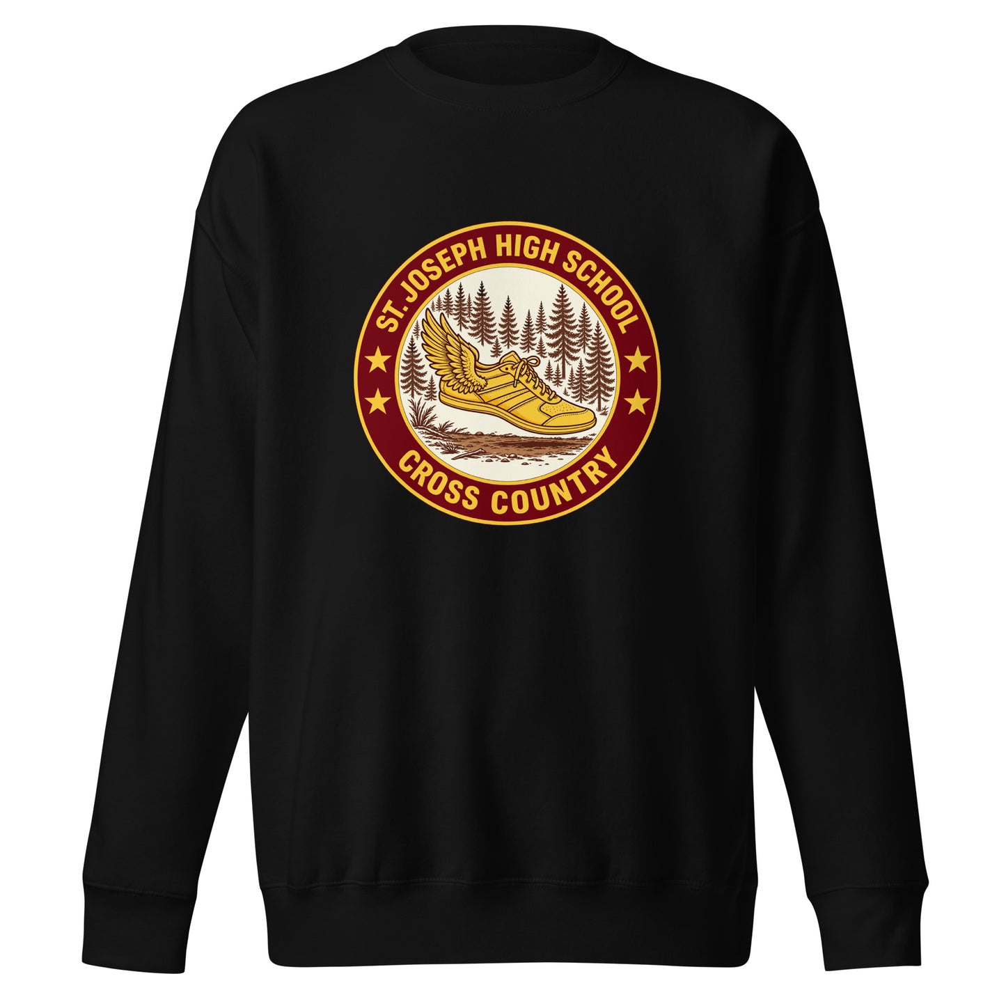 Performance | Crewneck | St. Joseph High School - Cross Country | Badge Logo