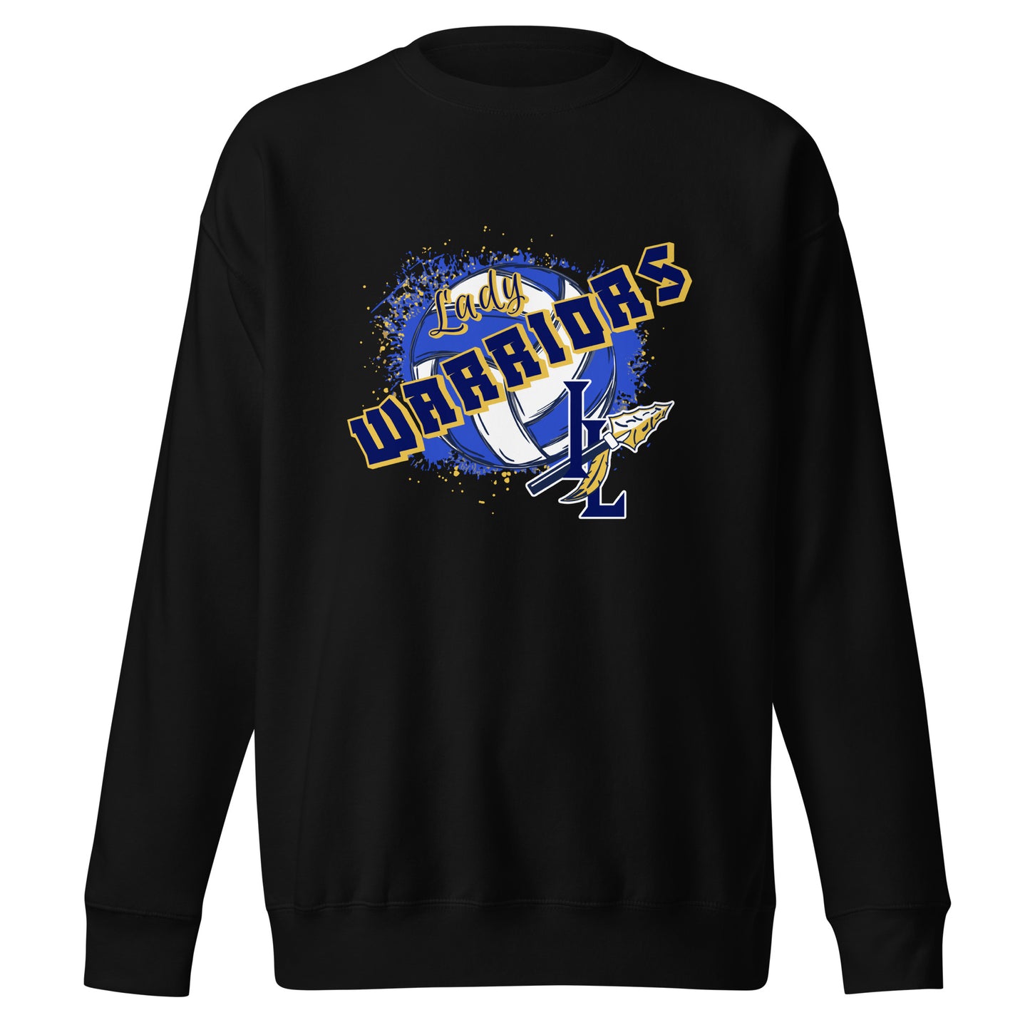 Performance | Crewneck | Indian Land Middle School Volleyball | Vanguard Warriors Logo
