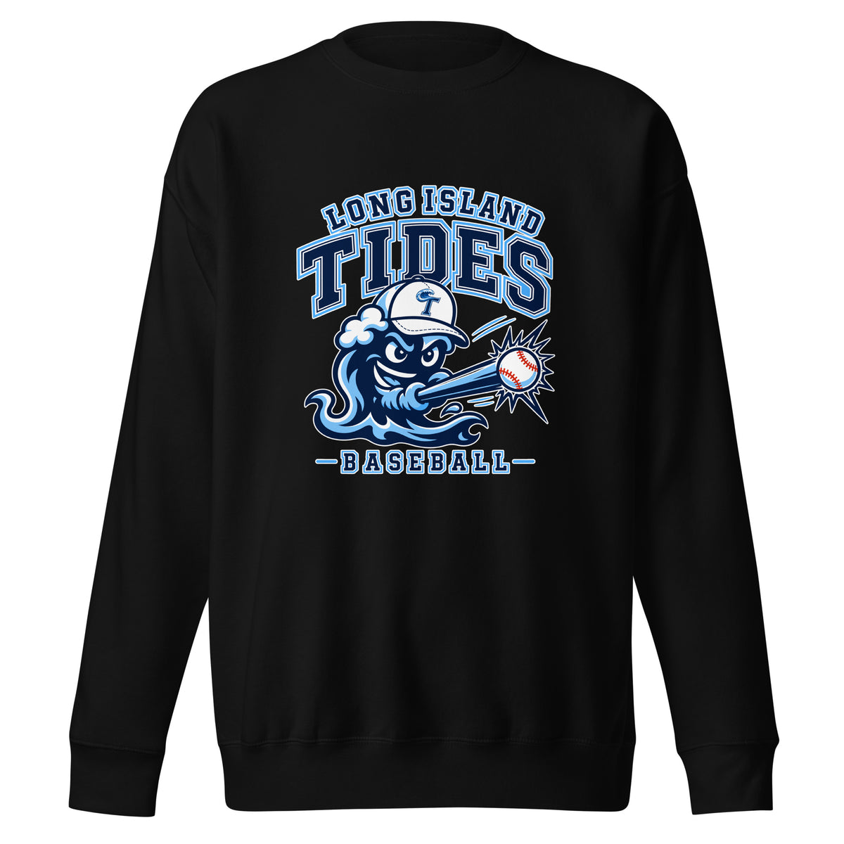 Performance | Crewneck | Long Island Tides Baseball | Valor Logo