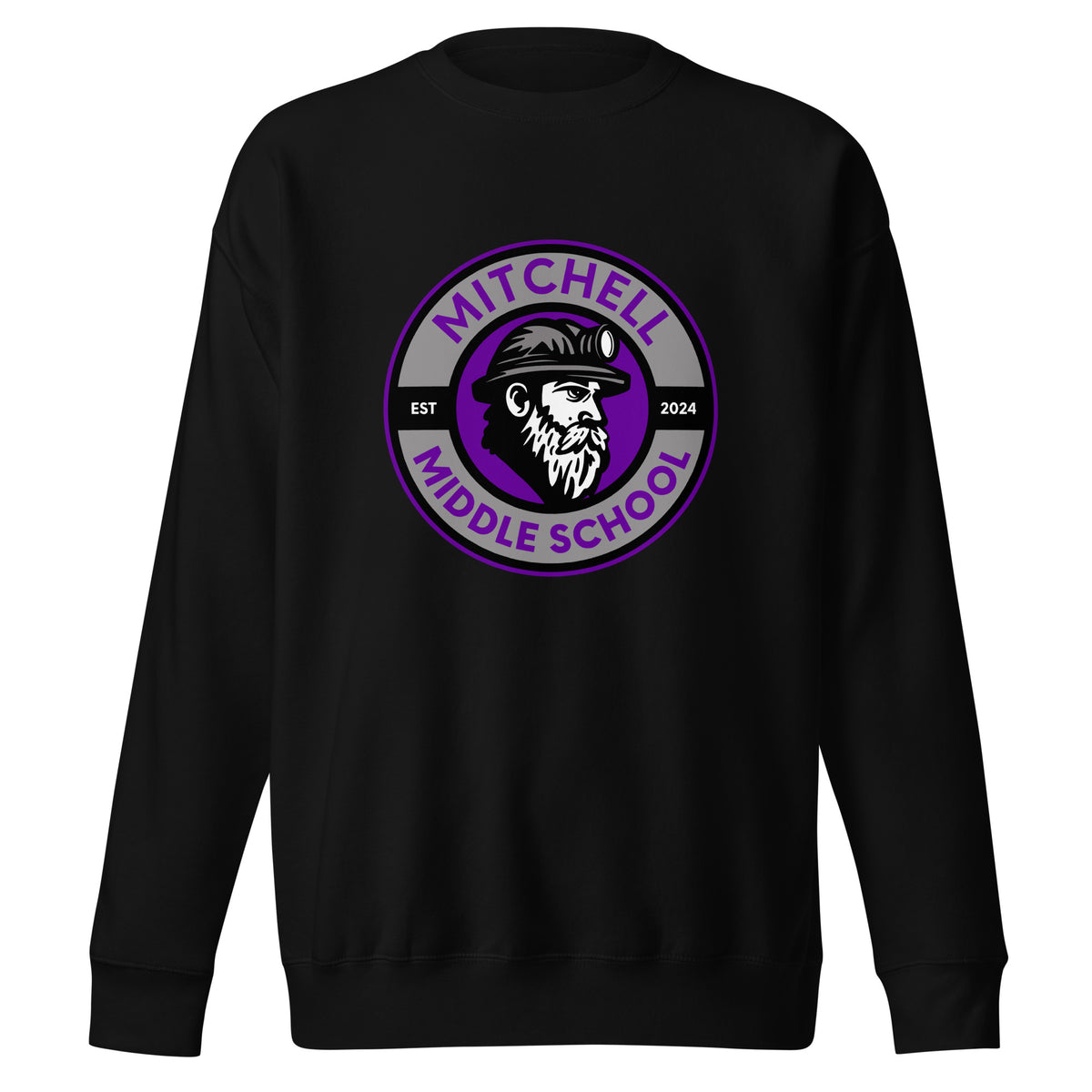 Performance | Crewneck | Mitchell Middle School Softball | Badge Logo