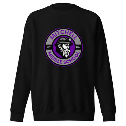 Performance | Crewneck | Mitchell Middle School Softball | Badge Logo