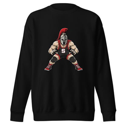 Performance | Crewneck | Spartan Wrestling Club | Mascot Logo