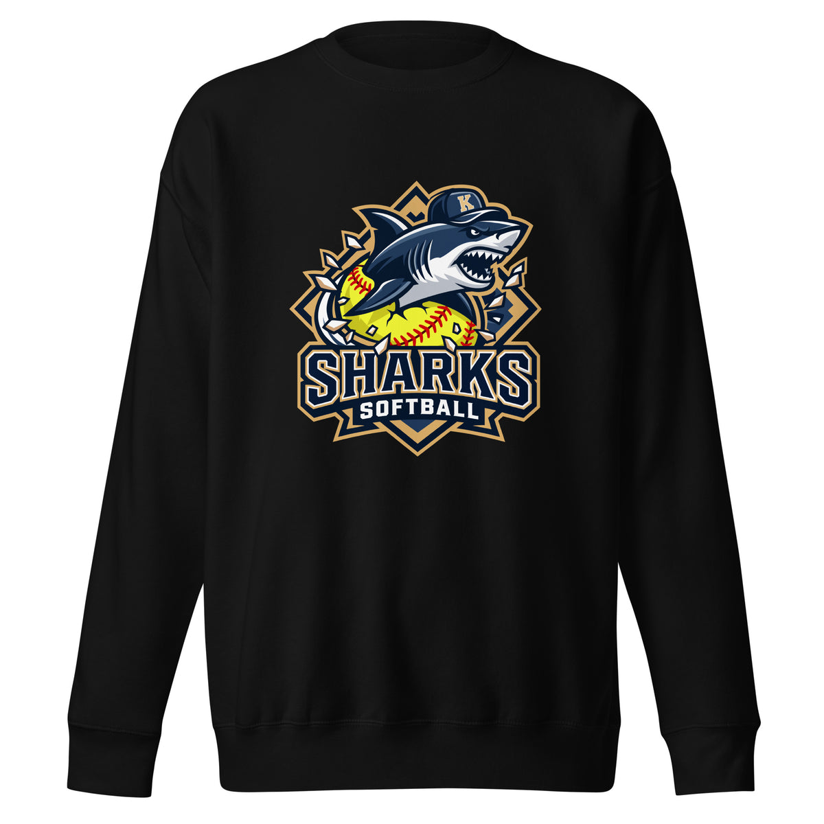 Performance | Crewneck | Sharks Diamond Sports | Crest Logo