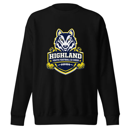 Performance | Crewneck | Highland youth football and cheer | Emblem Logo