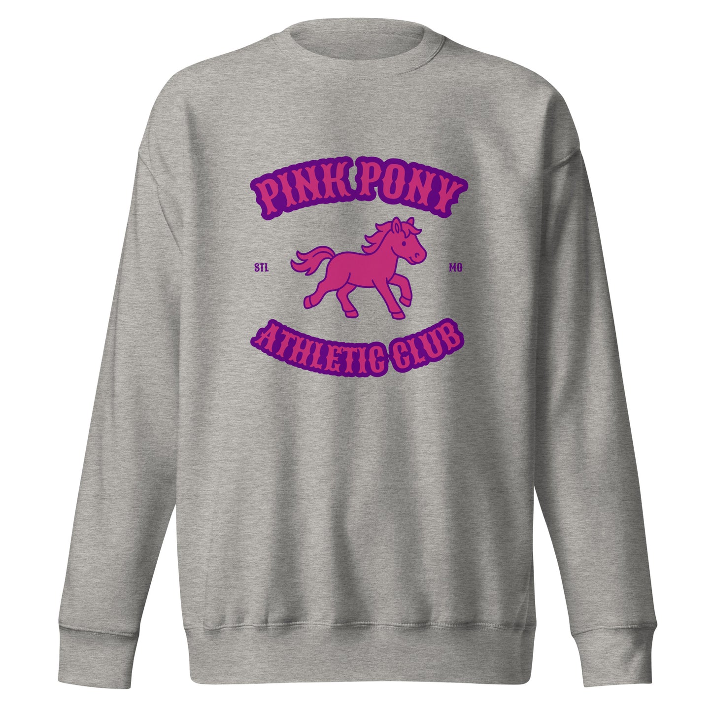 Performance | Crewneck | Pink Pony Athletic Club | Crest Logo