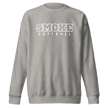 Performance | Crewneck | Smoke 14U Softball | Emblem Logo