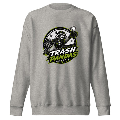 Performance | Crewneck | Trash Pandas Baseball Organization | Emblem Logo