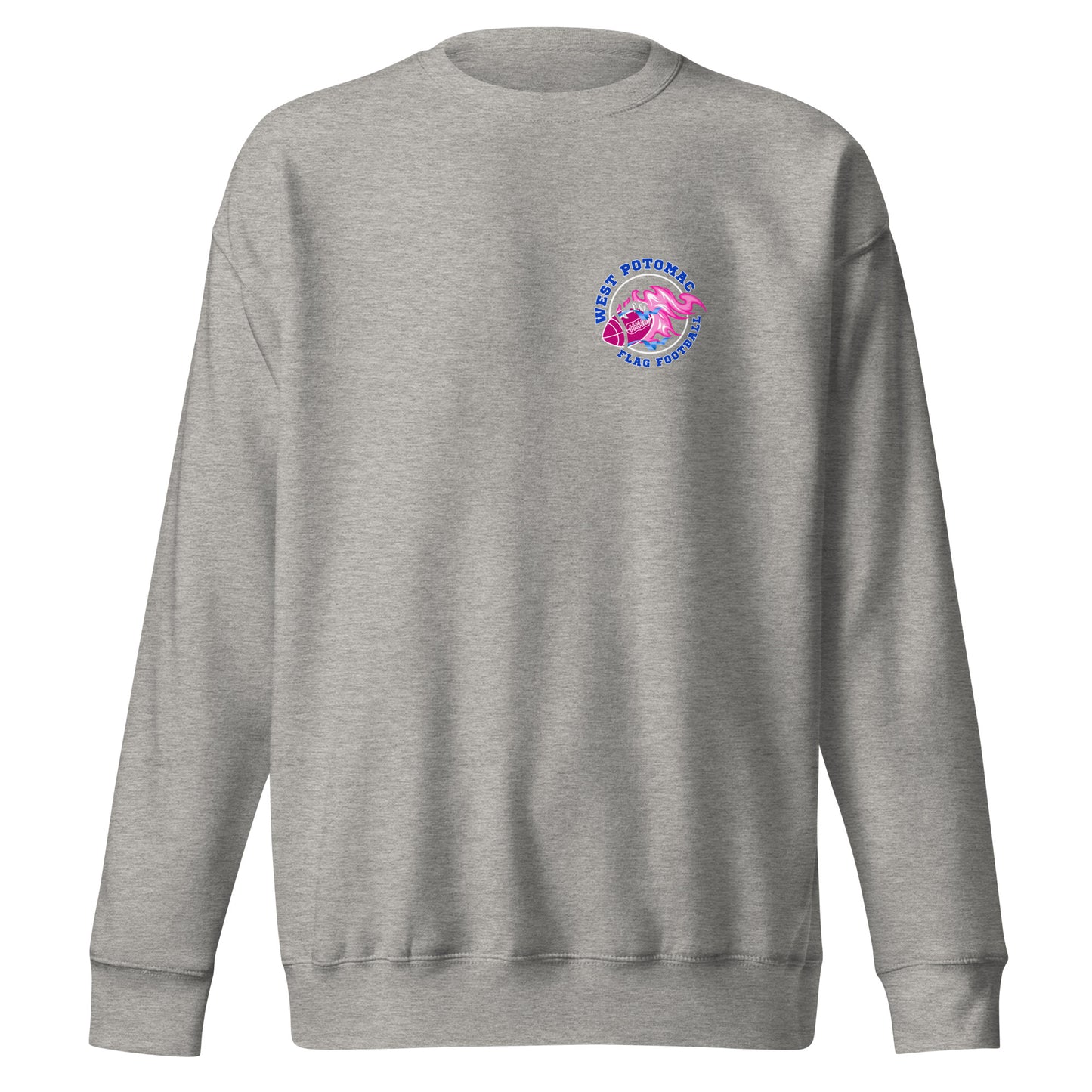 Performance | Crewneck | West Potomac Flag Football | Emblem Logo