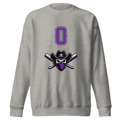 Performance | Crewneck | Carolina Outlaws Baseball | Purple Renegades Logo