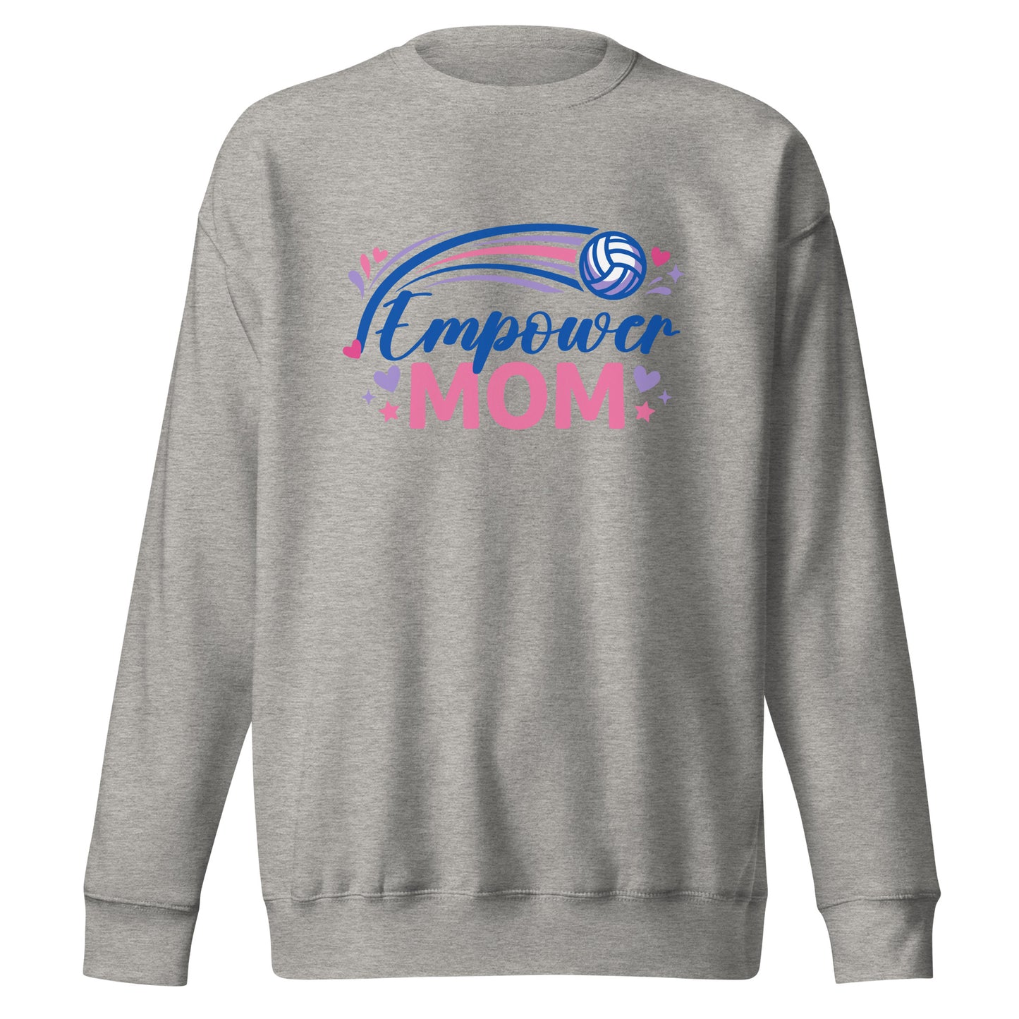 Performance | Crewneck | Empower Volleyball Club | Mom Crest Logo