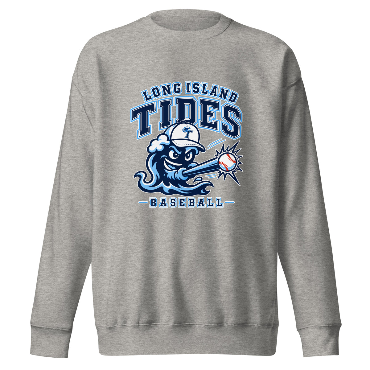 Performance | Crewneck | Long Island Tides Baseball | Valor Logo