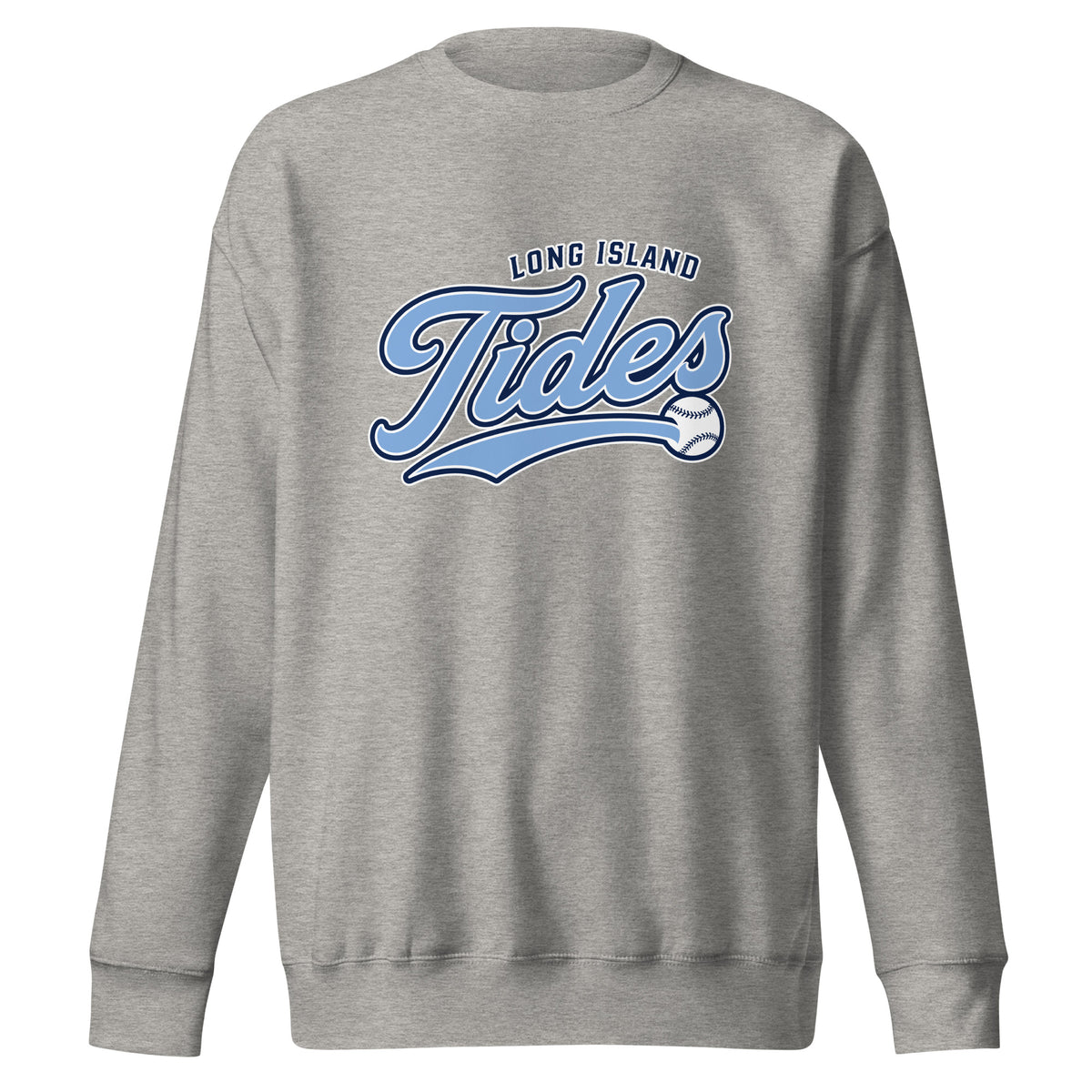 Performance | Crewneck | Long Island Tides Baseball | Athletics Logo