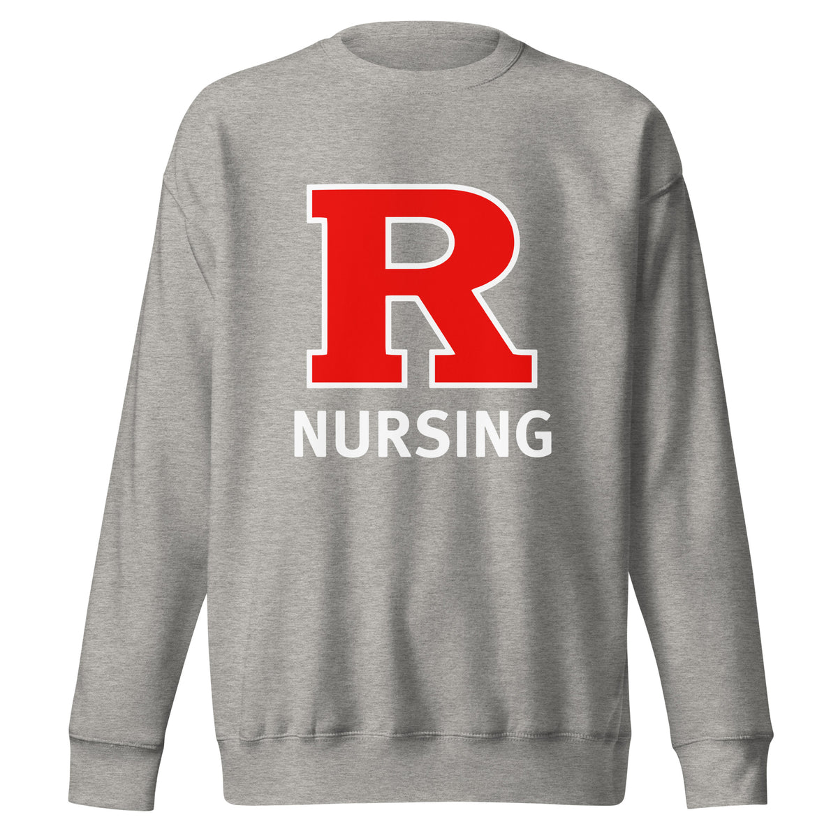 Performance | Crewneck | Grand View University Nursing | Lettemark Logo
