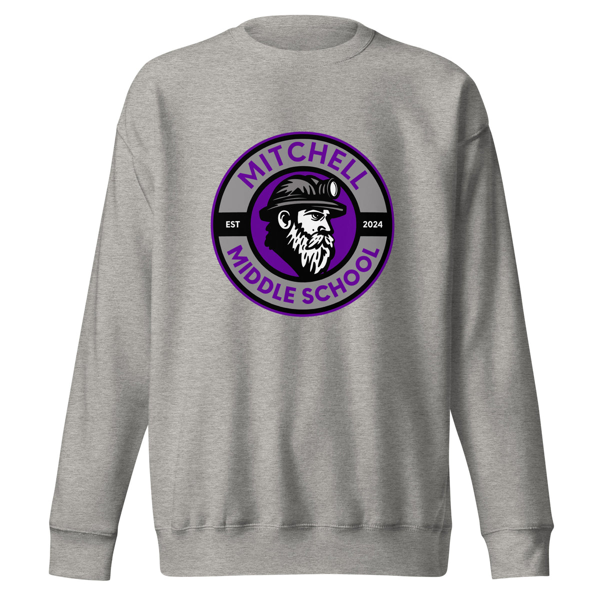 Performance | Crewneck | Mitchell Middle School Softball | Badge Logo