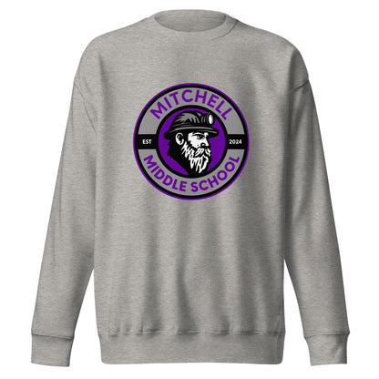 Performance | Crewneck | Mitchell Middle School Softball | Badge Logo