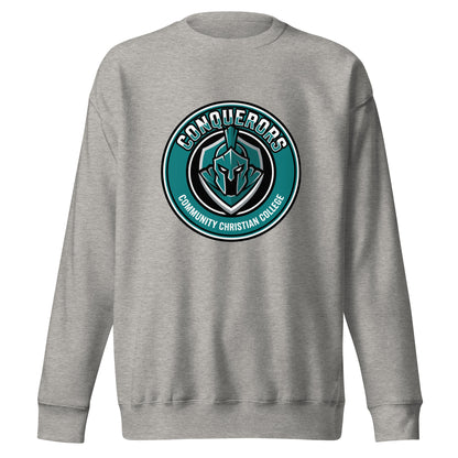 Performance | Crewneck | Community Christian College | Badge Logo