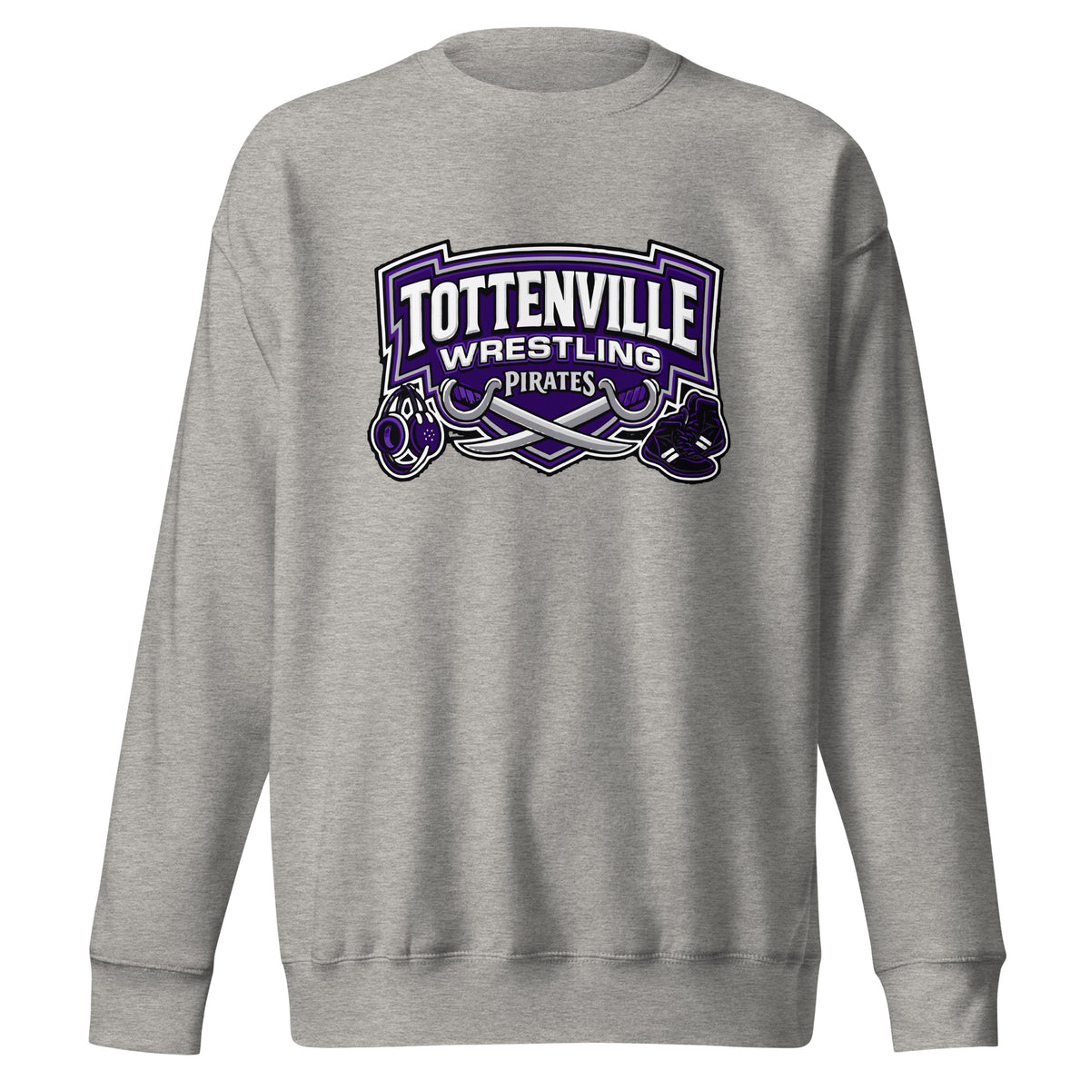 Performance | Crewneck | Tottenville wrestling club | Vanguard Logo
